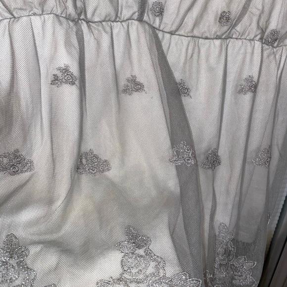 Torrid Size 1  Grey mesh babydoll tank - Picture 3 of 4